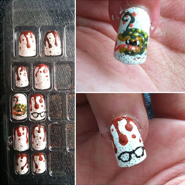 Little Shop nail art