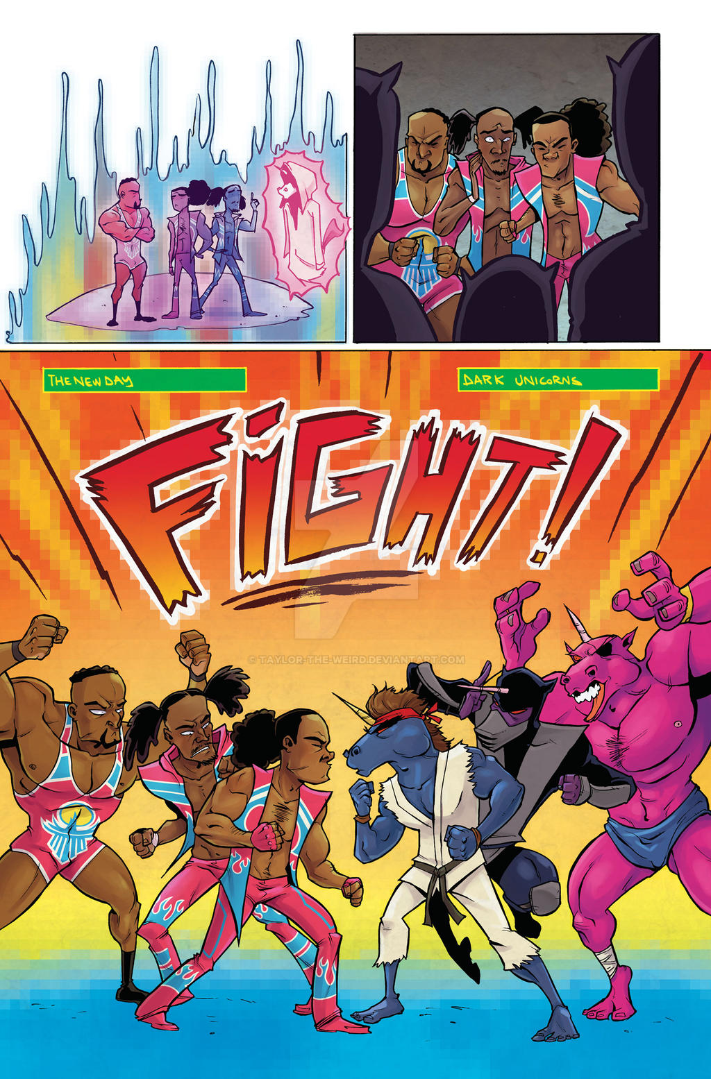 WWE: New Day Issue 3 page 4 COLORS