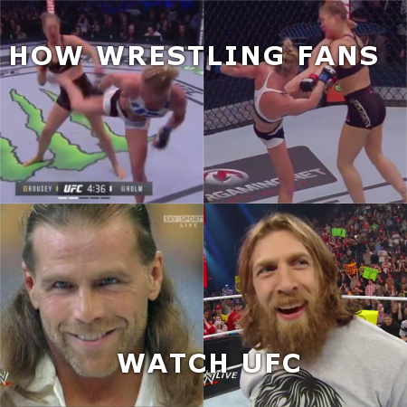 How wrestling fans watch UFC