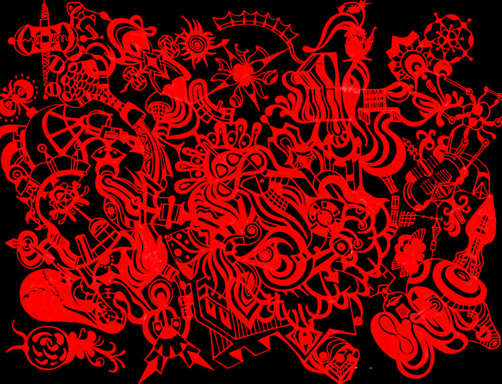 Red Doodle - Brigitte Lattanzio