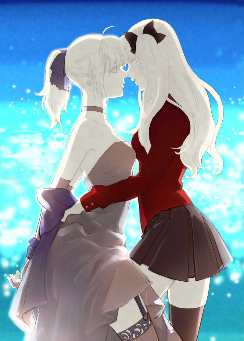Saber Vs Rin Saber and Rin Eternal Embrace by adi1625 on DeviantArt