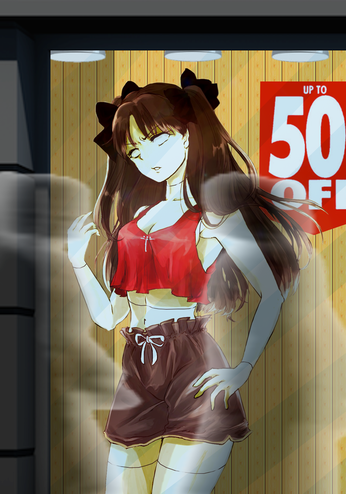 Tohsaka Rin in the Window Display