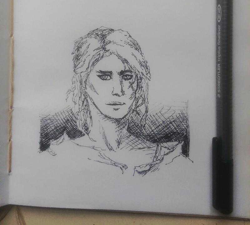 Ciri Inktober sketch