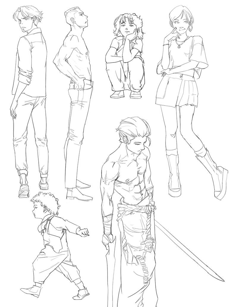 Standing Pose Deviantart Base Standing Poses1 by Protocel on DeviantArt