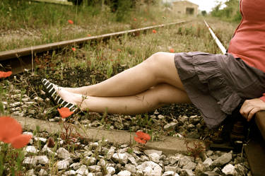 Girl on the railway