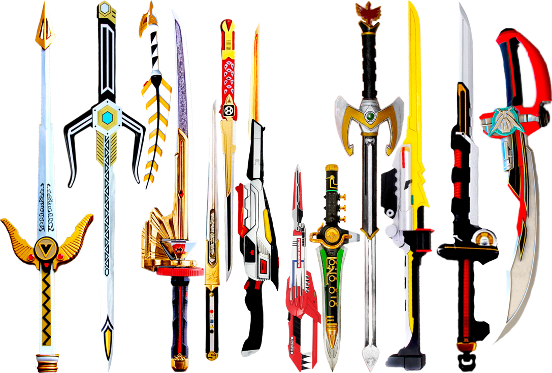 Super Sentai/Power Rangers Weapons Lot by KortezDrake on DeviantArt