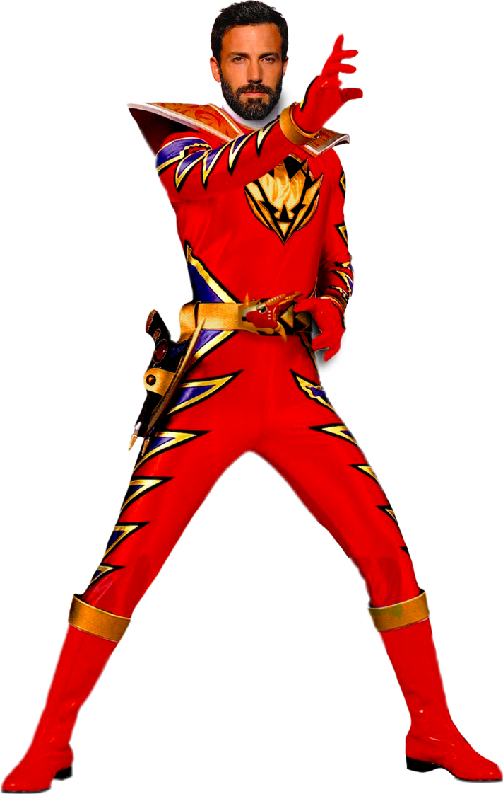 Ben Affleck as Dino Thunder Triassic Ranger - PNG by KortezDrake on ...