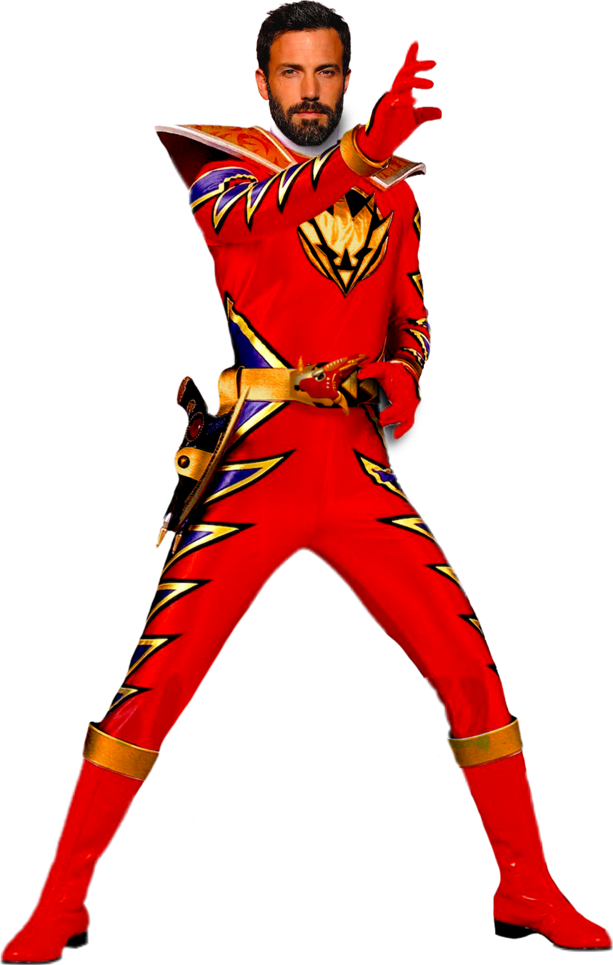 Ben Affleck as Dino Thunder Triassic Ranger - PNG by KortezDrake on ...