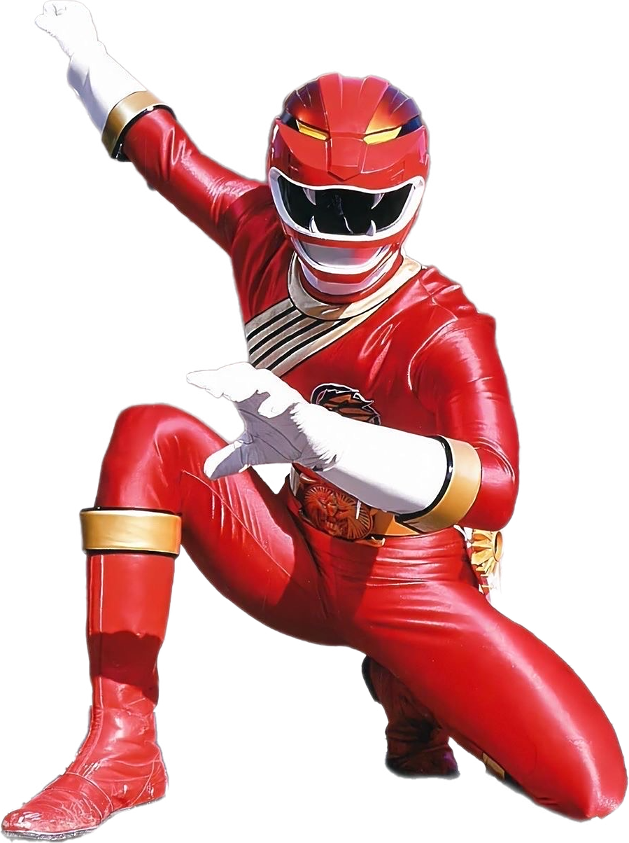 Goa Red Ranger GaoRed / Wild Force Red Ranger - PNG by KortezDrake on DeviantArt