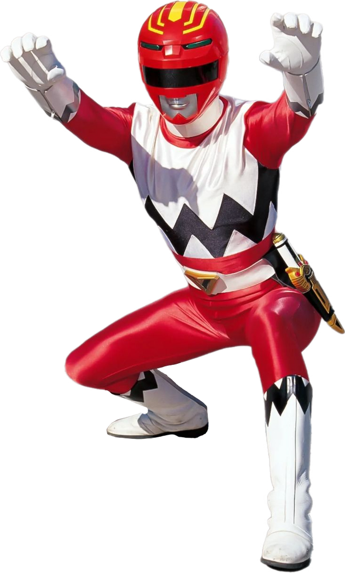 Gingared GingaRed / Galaxy Red Ranger - PNG by KortezDrake on DeviantArt