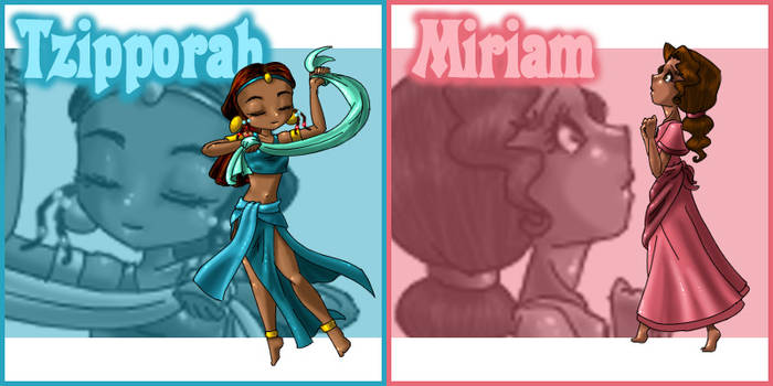 Tzipporah and Miriam Patches