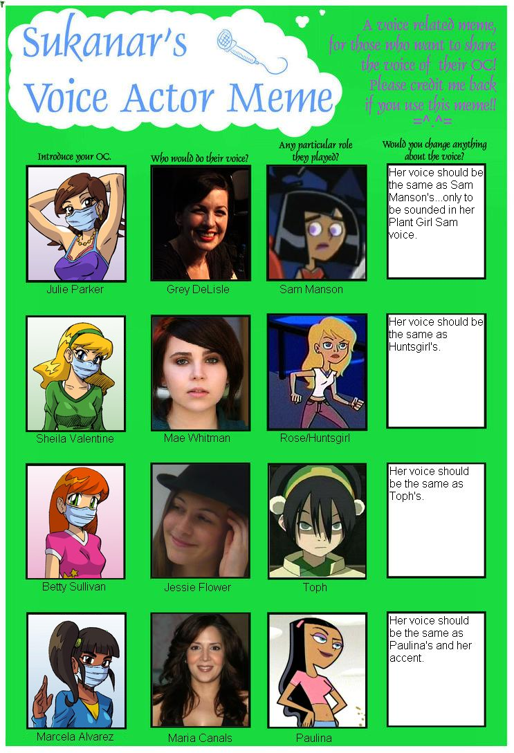 My Voice Actor Meme 1