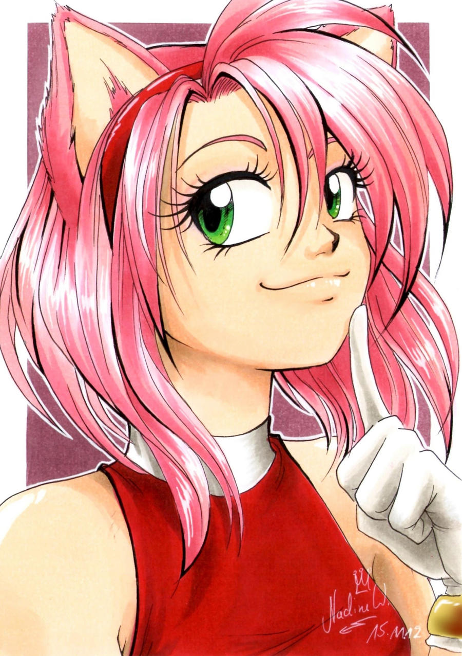 Amy Rose Human by BlackOrochimaru on DeviantArt