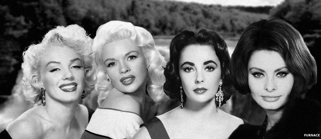 Marilyn Monroe Jayne Mansfield Liz T And Sophia L By Rick7777 On Deviantart Marilyn Monroe Jayne Mansfield Liz T And Sophia L By Rick7777 On Deviantart