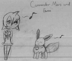 Commander Mars and Eevee