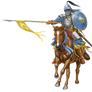 Mamluk cavalry warrior render 2