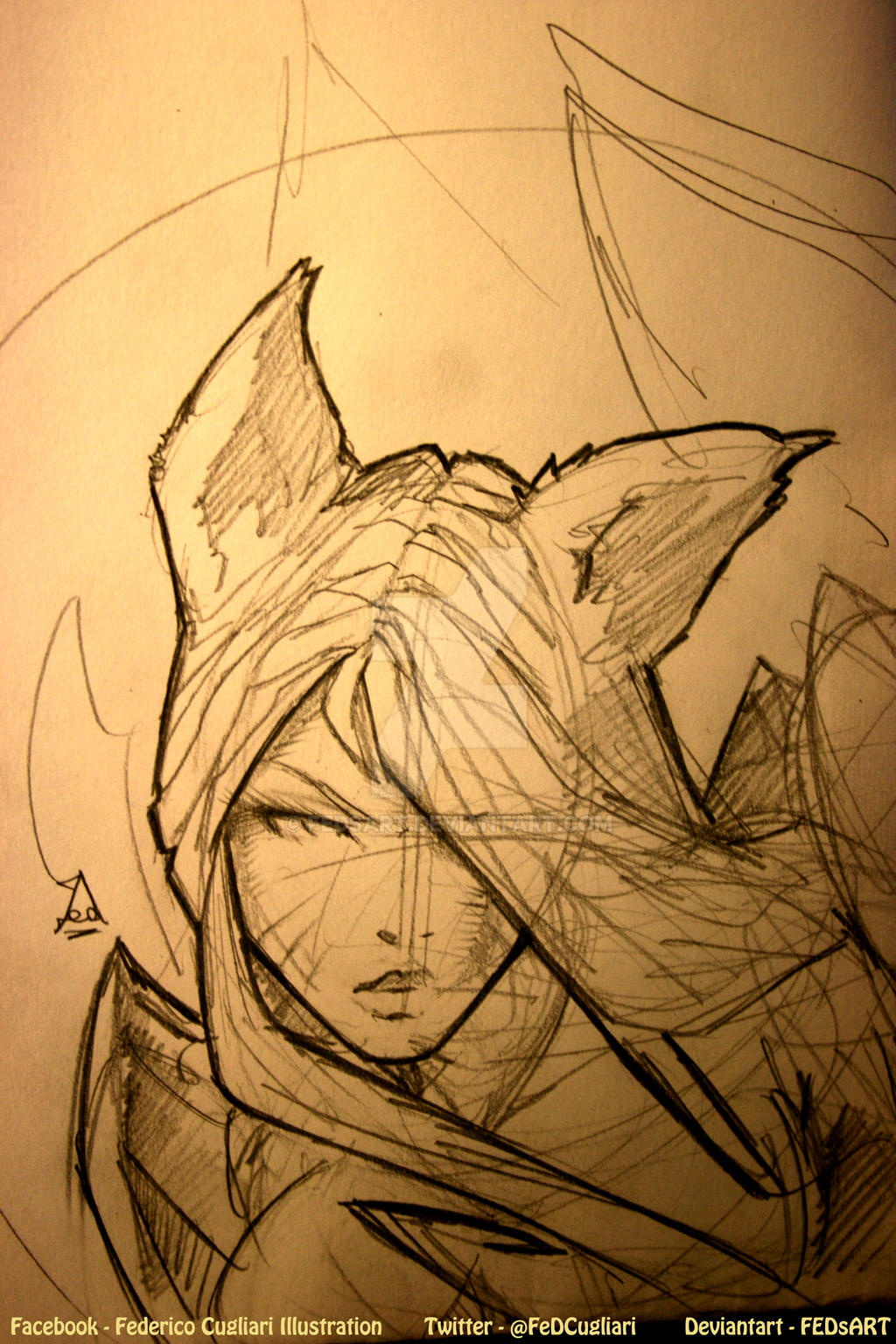 Wip Sketch Ahri