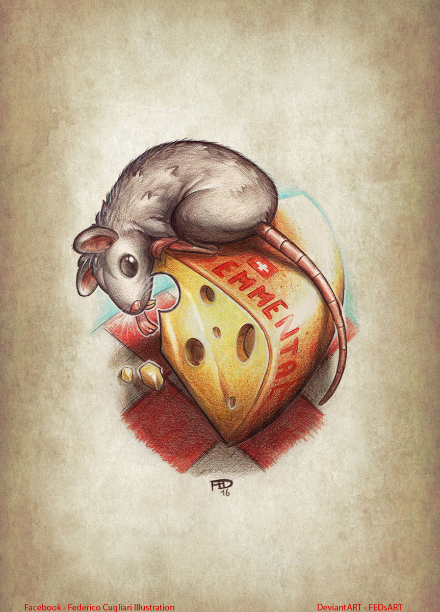 Emmental Thief Mouse - Tattoo