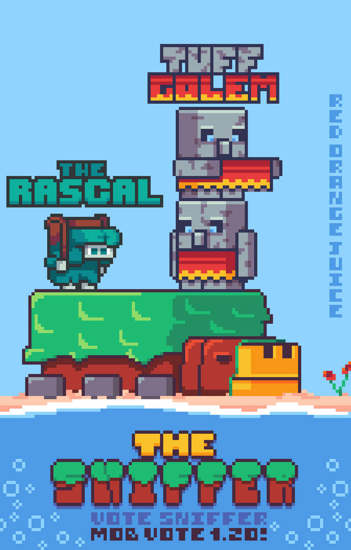 Minecraft Mob Vote Rascal Png Minecraft mob vote art by Red0rangeJuice on DeviantArt