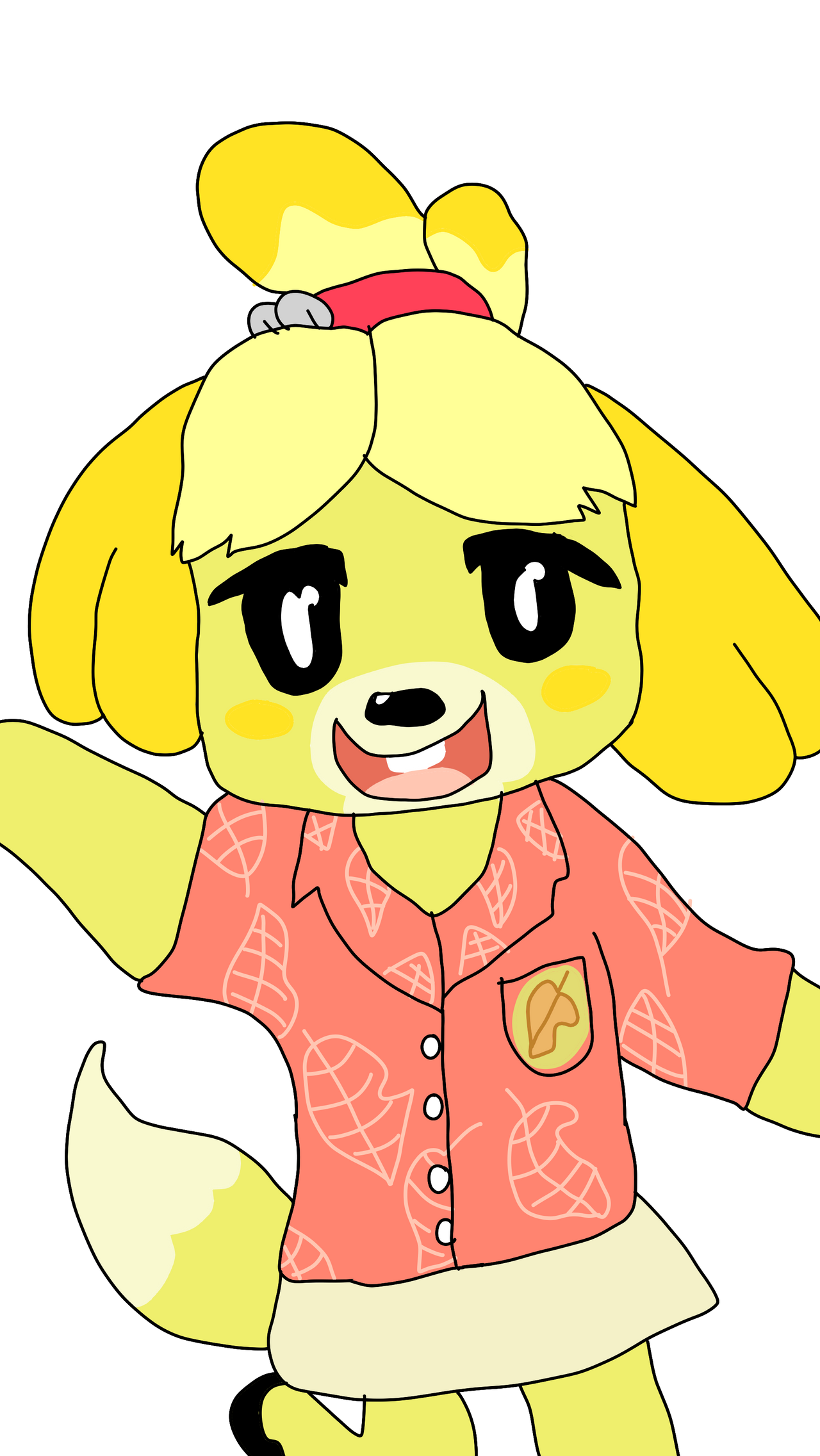 isabelle ACNH by animebaka94 on DeviantArt