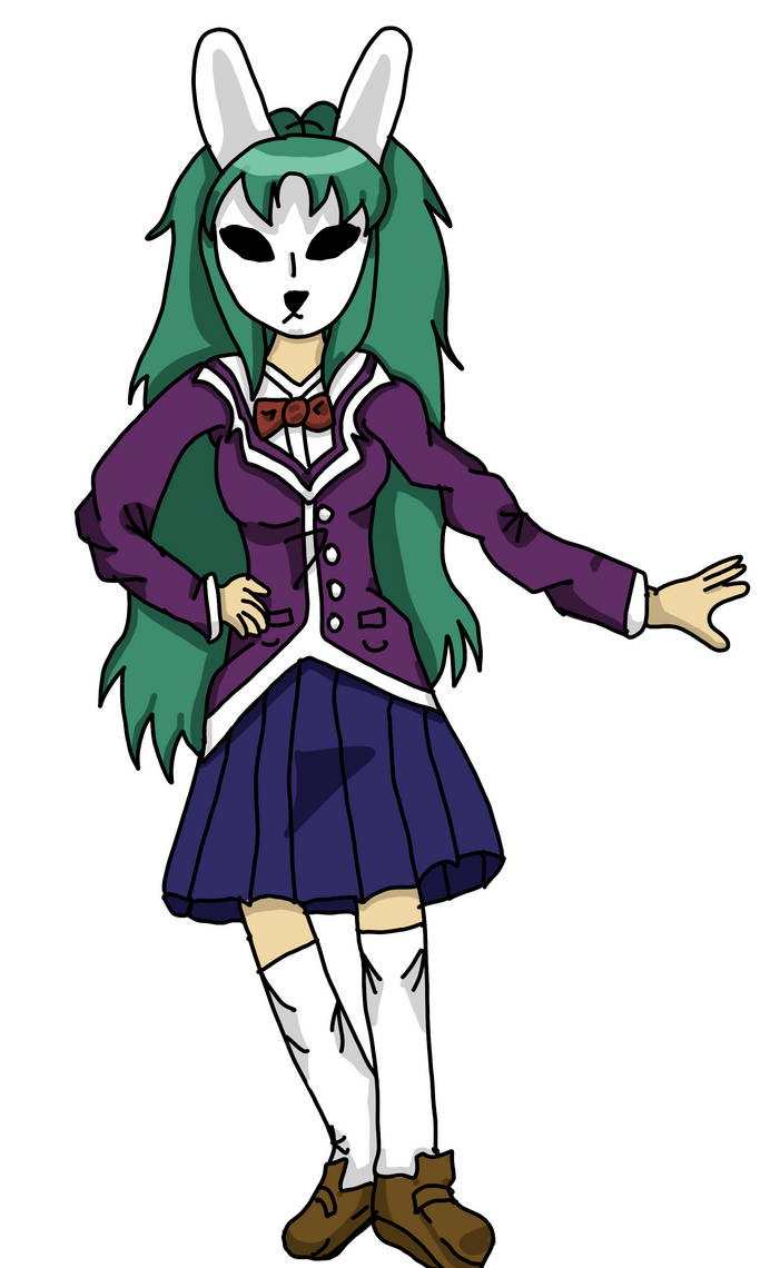 Rabbit Mask Girl 2023 Redraw (colored) by animebaka94 on DeviantArt