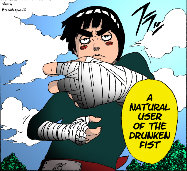 Rock Lee drunked by narutofanlv on deviantART