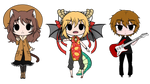 Set of 3 Twitch Chibis by TakkuNoTori