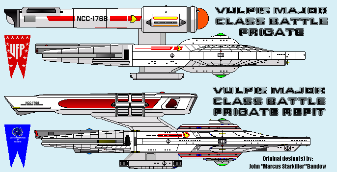 Vulpis Major Class Battle Frigate and refit