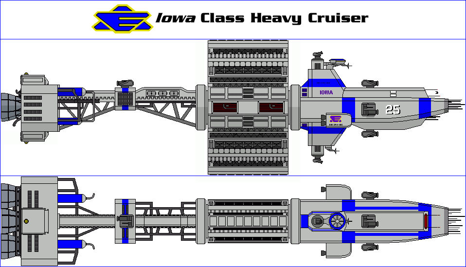 Iowa Class Heavy Cruiser by MarcusStarkiller on DeviantArt
