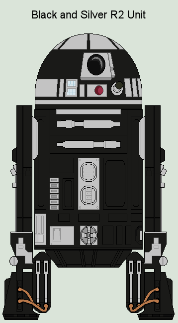 Grey R2 Unit Black and Silver R2 Unit 3 by MarcusStarkiller on DeviantArt