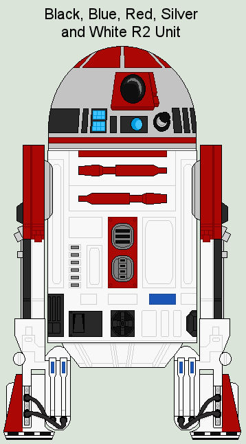 Black, Blue, Red, Silver and White R2 Unit by MarcusStarkiller on ...
