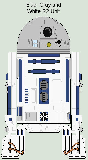 Blue, Gray and White R2 Unit by MarcusStarkiller on DeviantArt