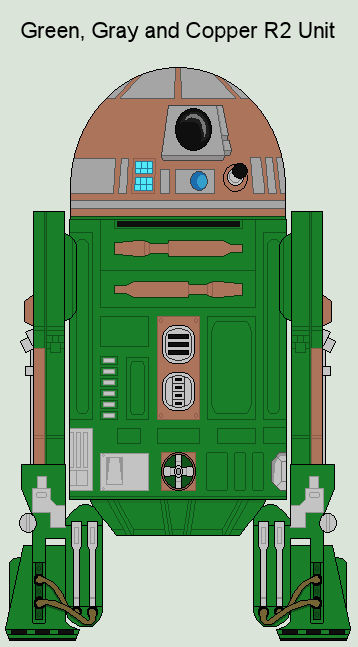 Green, Gray and Copper R2 Unit by MarcusStarkiller on DeviantArt