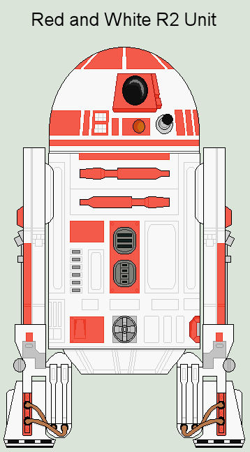 Red and White R2 Unit 1 by MarcusStarkiller on DeviantArt