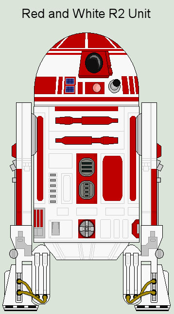 Grey R2 Unit Red and White R2 Unit 3 by MarcusStarkiller on DeviantArt