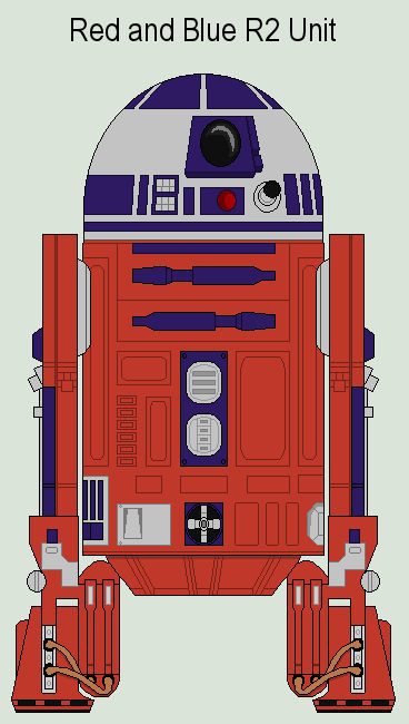 Red and Blue R2 Unit by MarcusStarkiller on DeviantArt
