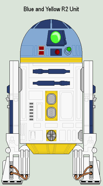 Blue and Yellow R2 Unit by MarcusStarkiller on DeviantArt
