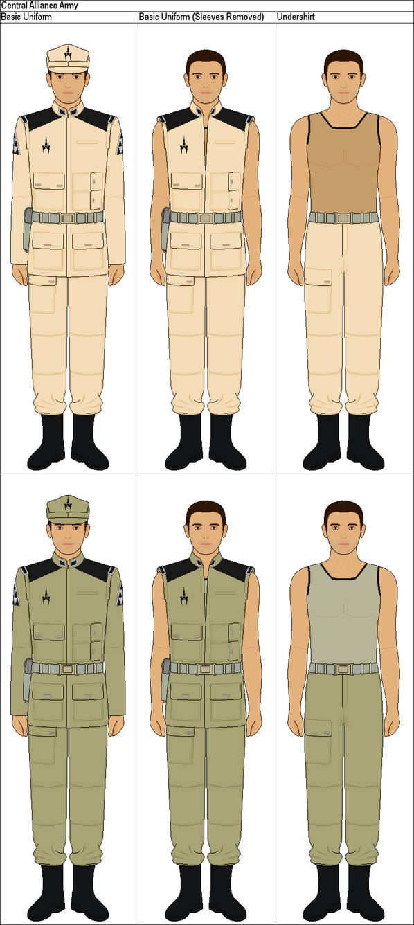 Central Alliance Army Basic Uniform by MarcusStarkiller on DeviantArt