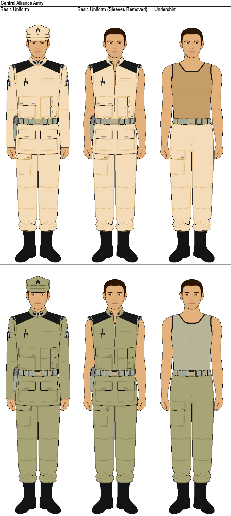 Central Alliance Army Basic Uniform by MarcusStarkiller on DeviantArt
