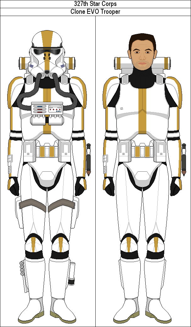 327th Star Corps Clone EVO Trooper by MarcusStarkiller on DeviantArt