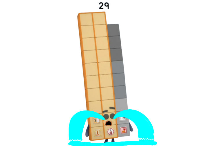 Numberblocks 29 crying by Irisdoves on DeviantArt