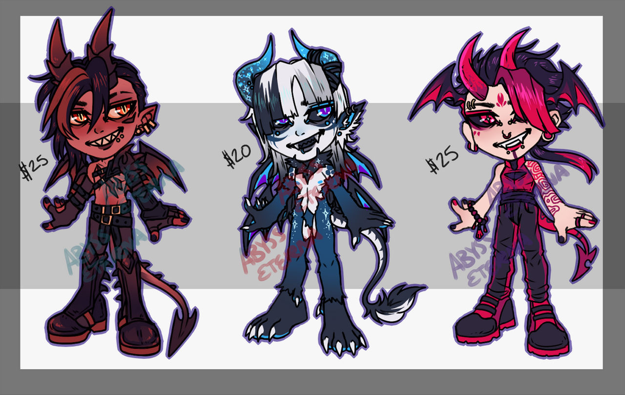Set Price Imps/Demons OPEN by AbyssEterna on DeviantArt