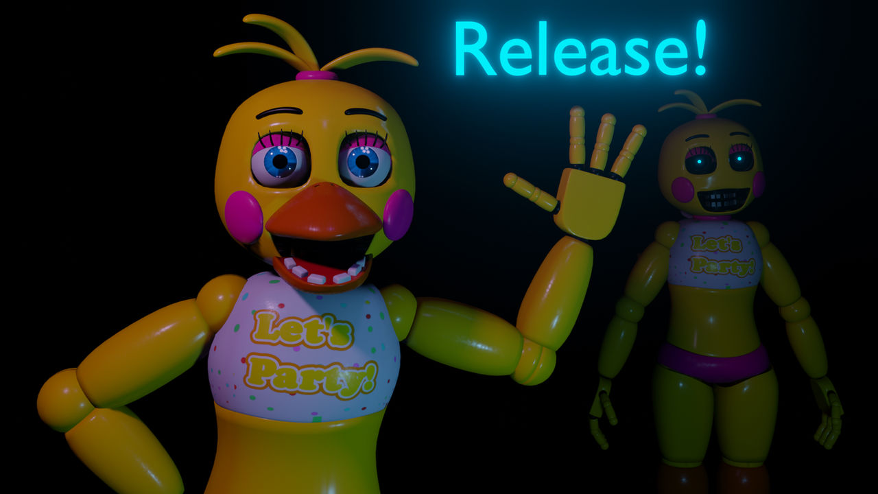 FNAF Stylized Toy Chica blender 2.9 Release by kaboomer7 on DeviantArt