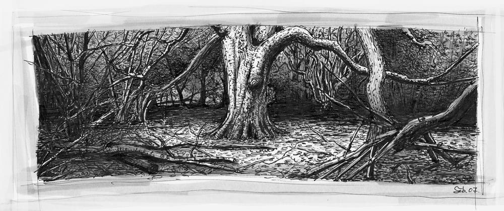 sketch forest by pixogene