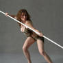 tribeswoman spearwoman warrior