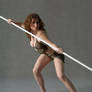 tribeswoman spearwoman warrior