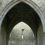 Abbey stone arch door