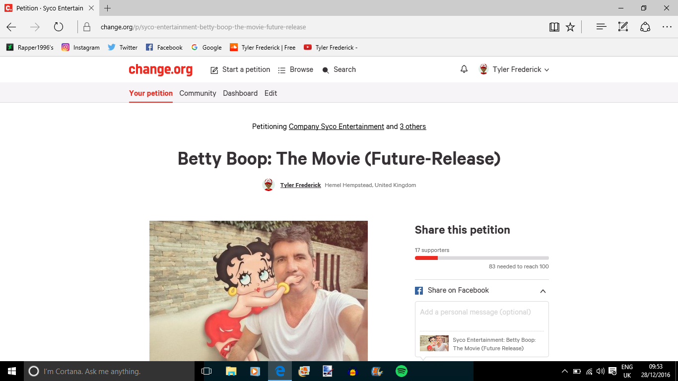 Betty Boop Feature Film Petition