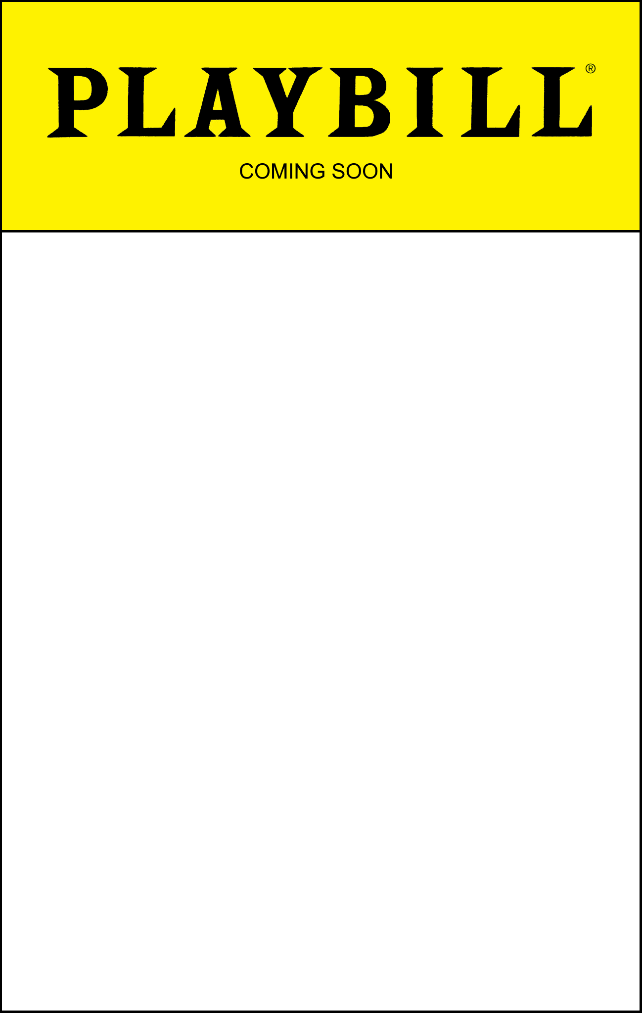 Playbill Template Free Download