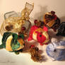 Velvet Guinea Pig Ornaments